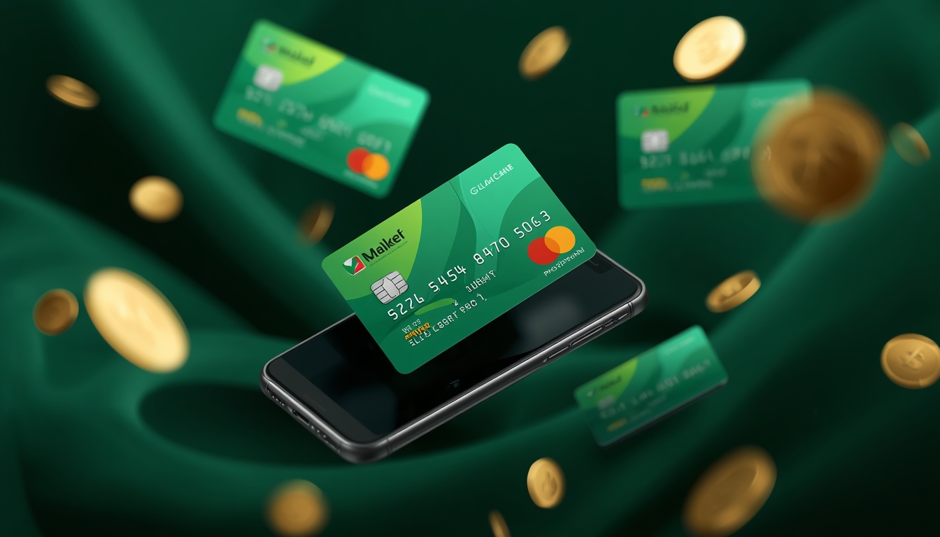Plăți Verde Casino — carduri bancare verde smarald, e-wallet și monede aurii pe fundal abstract